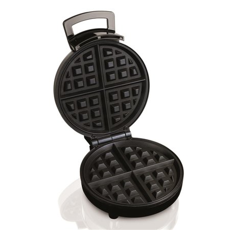 RAZOREDGE 1 Waffle Stainless Steel Belgian Waffle Maker, Black & Silver RA2514741